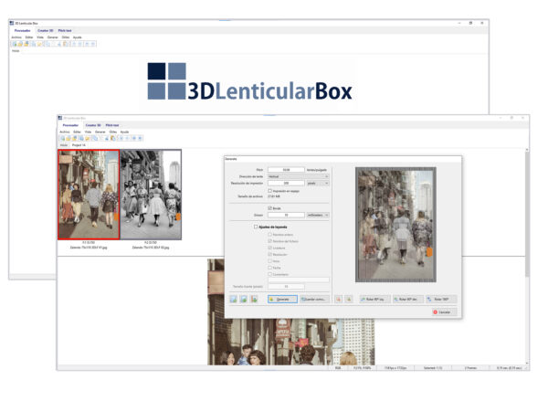 Software y Formación de Impresión Lenticular